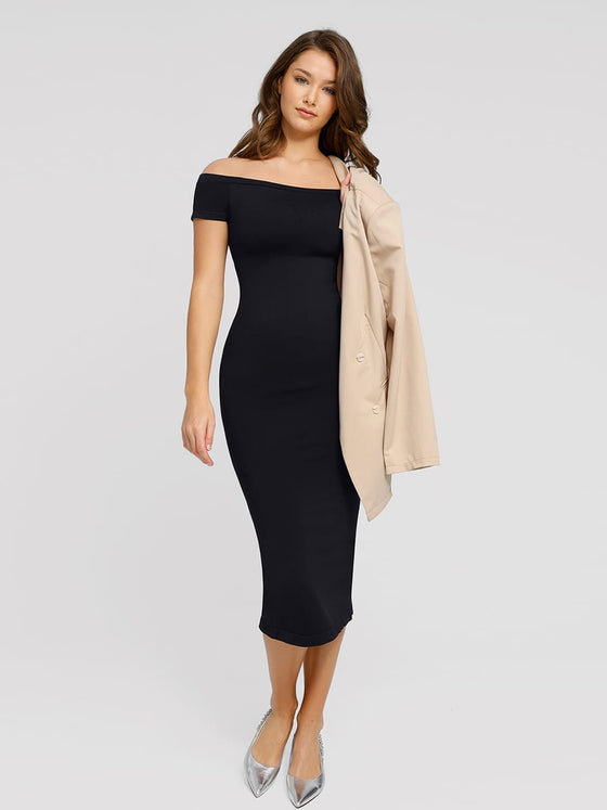 Wholesale🌿 Eco-friendly Seamless Short-sleeved Outerwear Dress SPU