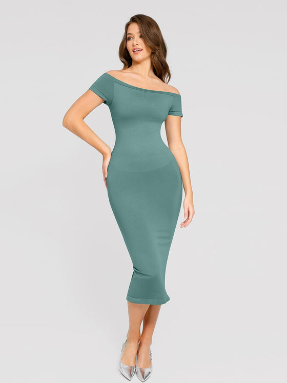 Wholesale🌿 Eco-friendly Seamless Short-sleeved Outerwear Dress SPU