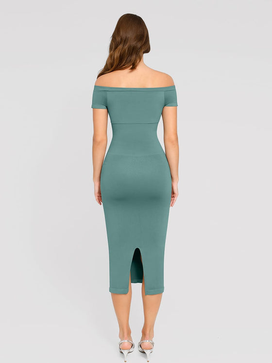 Wholesale🌿 Eco-friendly Seamless Short-sleeved Outerwear Dress SPU