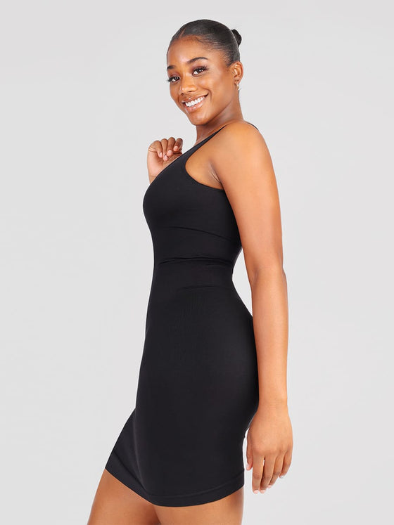 Wholesale 🌿Eco-friendly Square-neck Shaper Snatched Seamless Dress SPU