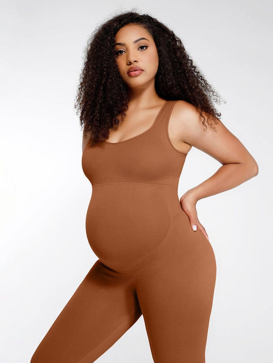 Wholesale Seamless Eco-friendly🌿 Back Lifting Abdominal Supports Maternity Catsuit Jumpsuit SPU
