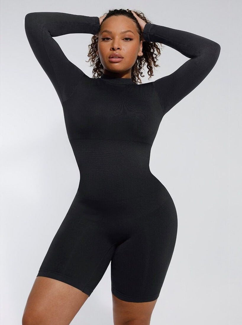 Wholesale Seamless Turtleneck Jumpsuit with Removable Cups