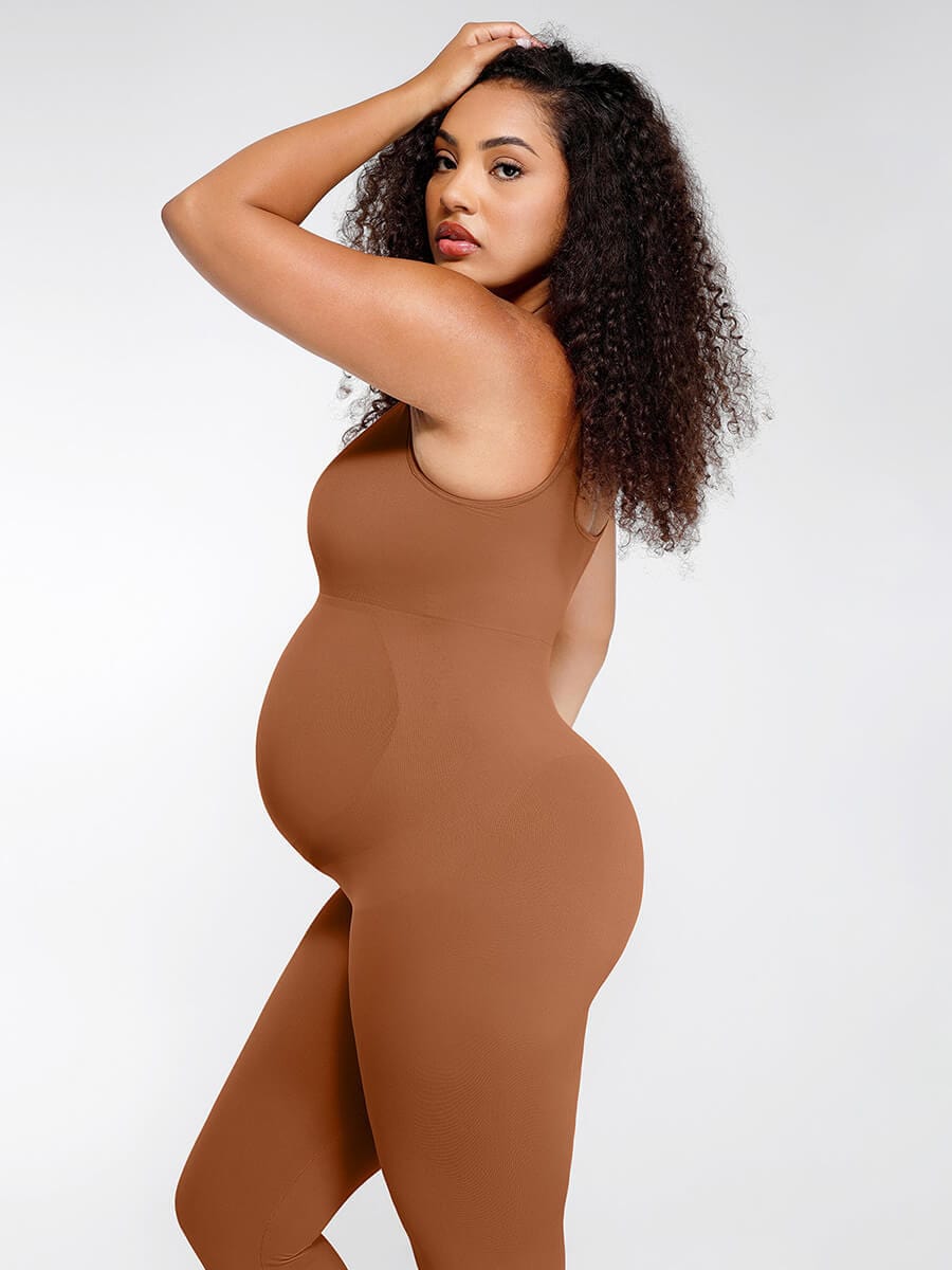 Maternity Seamless Full Body Suit Catsuit Jumpsuit