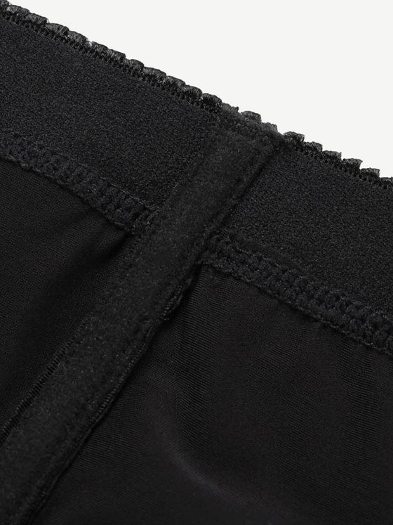 Wholesale Queen Size High Waist Post-surgical Slimming Shorts Lace Hemline Hooks