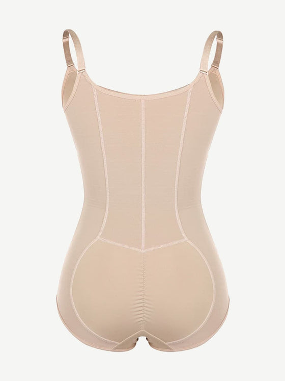 Wholesale Large Size Postoperative Full Body Shaper Front Zipper Smooth Abdomen