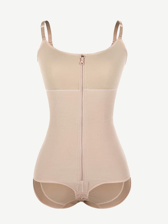Wholesale Large Size Postoperative Full Body Shaper Front Zipper Smooth Abdomen