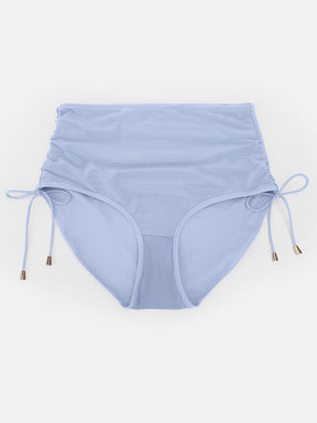 Wholesale Deep V Metal Ring Drawstring Tummy Control Swimsuit with Removable Pads