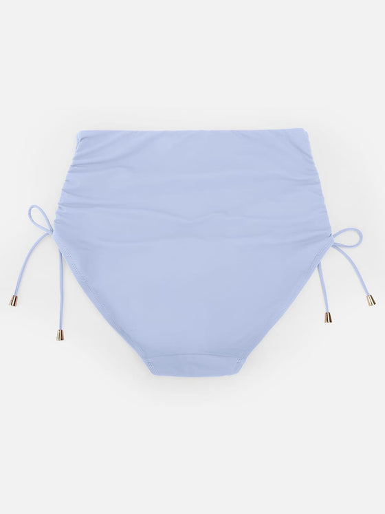 Wholesale Deep V Metal Ring Drawstring Tummy Control Swimsuit with Removable Pads