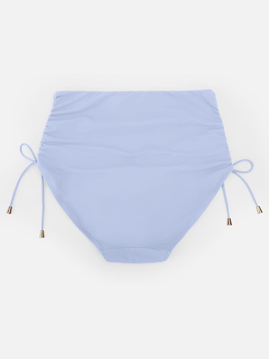 Wholesale Deep V Metal Ring Drawstring Tummy Control Swimsuit with Removable Pads