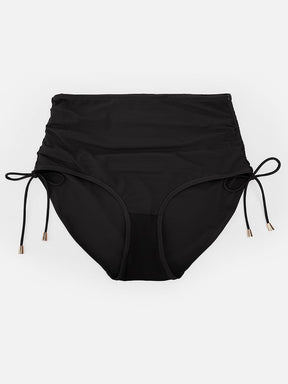 Wholesale Deep V Metal Ring Drawstring Tummy Control Swimsuit with Removable Pads