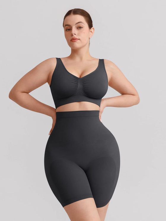 Wholesale Seamless High Waist Boyshort Shapewear Tummy Control Butt Lifting Shorts SPU