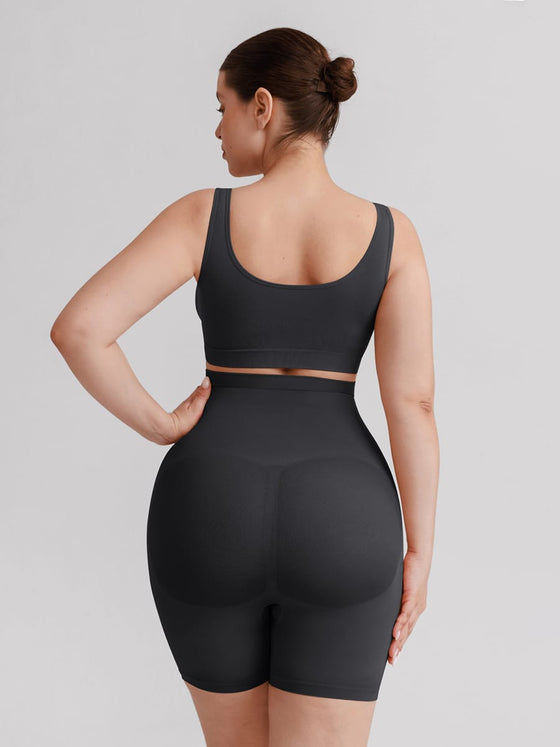 Wholesale Seamless High Waist Boyshort Shapewear Tummy Control Butt Lifting Shorts SPU