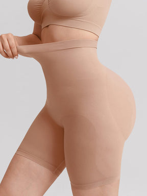 Wholesale Seamless High Waist Boyshort Shapewear Tummy Control Butt Lifting Shorts SPU