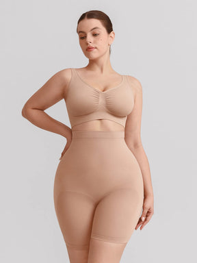 Wholesale Seamless High Waist Boyshort Shapewear Tummy Control Butt Lifting Shorts SPU