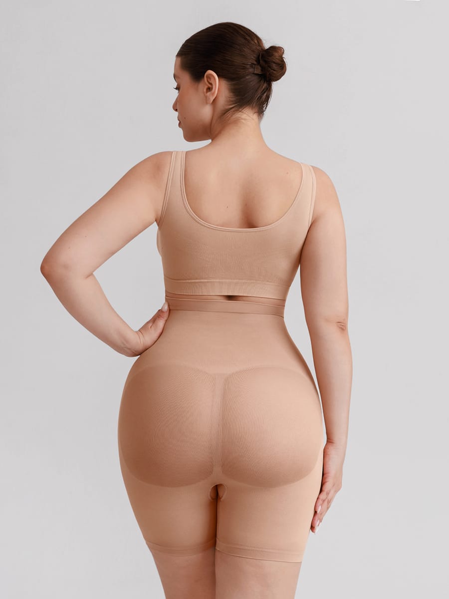 Wholesale Seamless High Waist Boyshort Shapewear Tummy Control Butt Lifting Shorts SPU