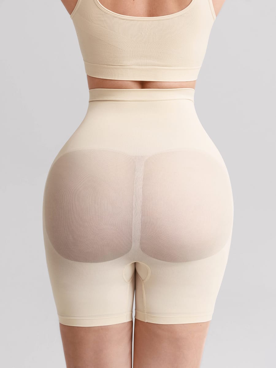 Wholesale Seamless High Waist Boyshort Shapewear Tummy Control Butt Lifting Shorts SPU