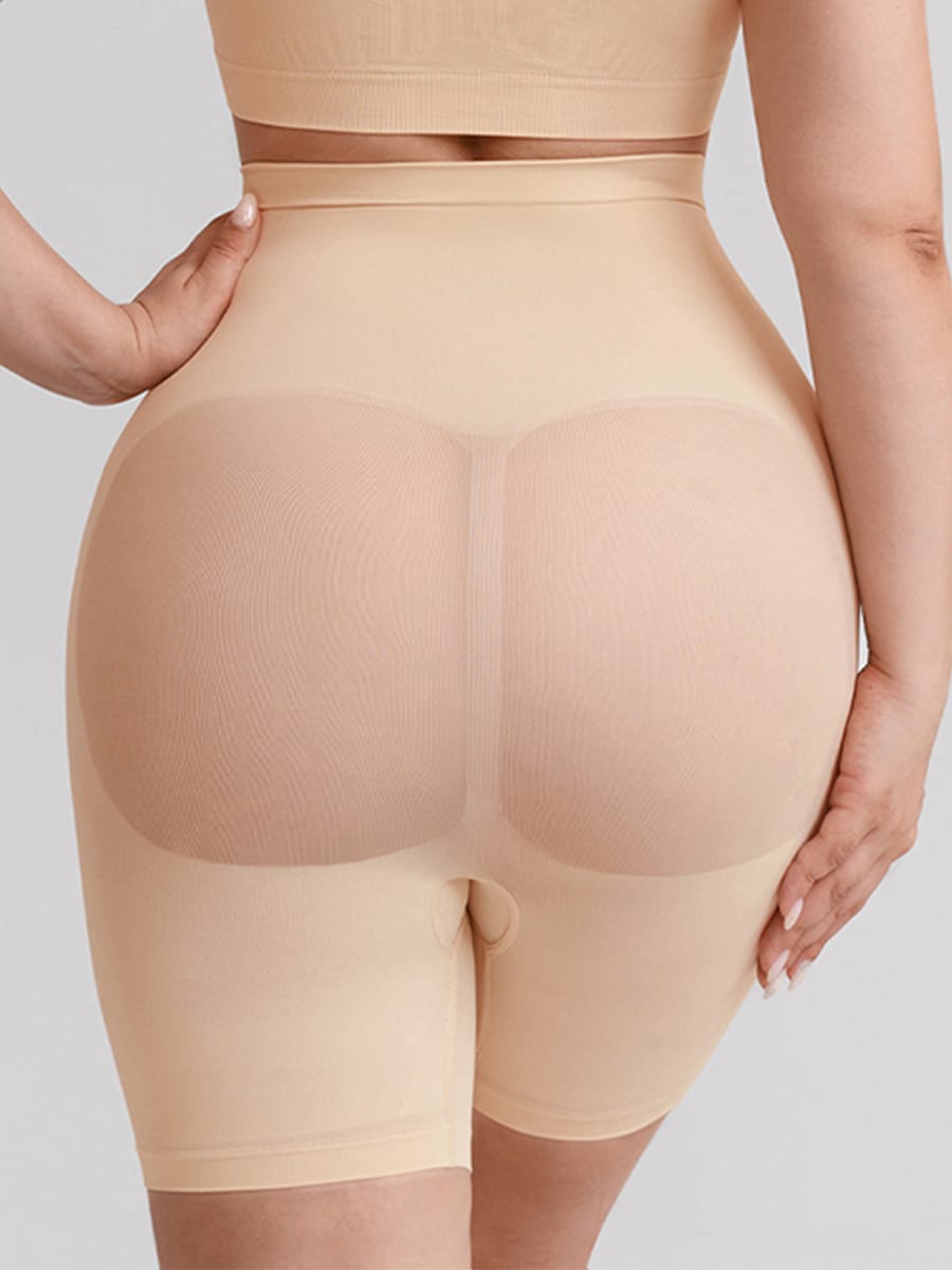 Wholesale Seamless High Waist Boyshort Shapewear Tummy Control Butt Lifting Shorts SPU