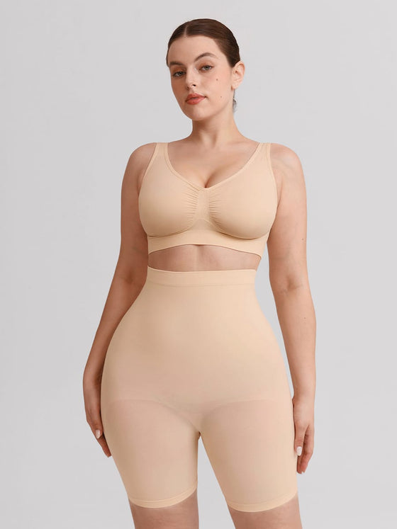 Wholesale Seamless High Waist Boyshort Shapewear Tummy Control Butt Lifting Shorts SPU