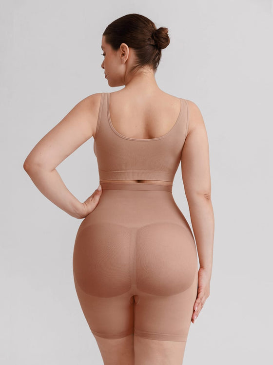Wholesale Seamless High Waist Boyshort Shapewear Tummy Control Butt Lifting Shorts SPU
