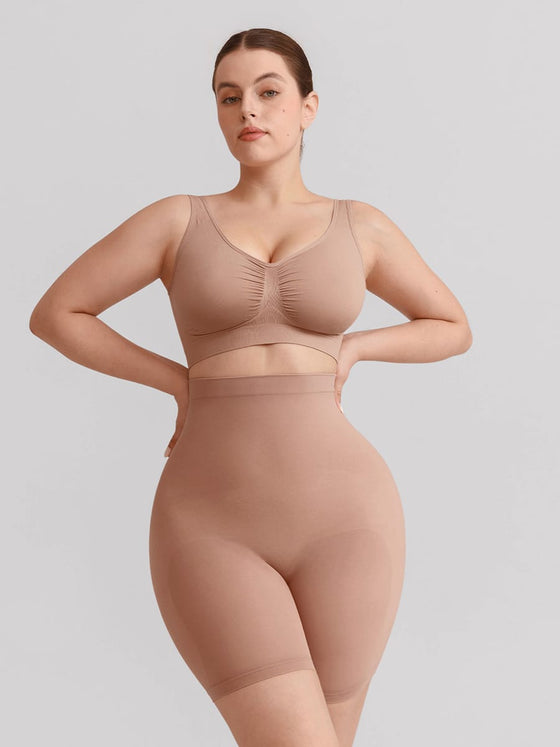 Wholesale Seamless High Waist Boyshort Shapewear Tummy Control Butt Lifting Shorts SPU