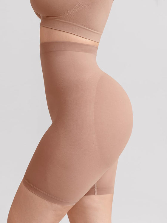 Wholesale Seamless High Waist Boyshort Shapewear Tummy Control Butt Lifting Shorts SPU