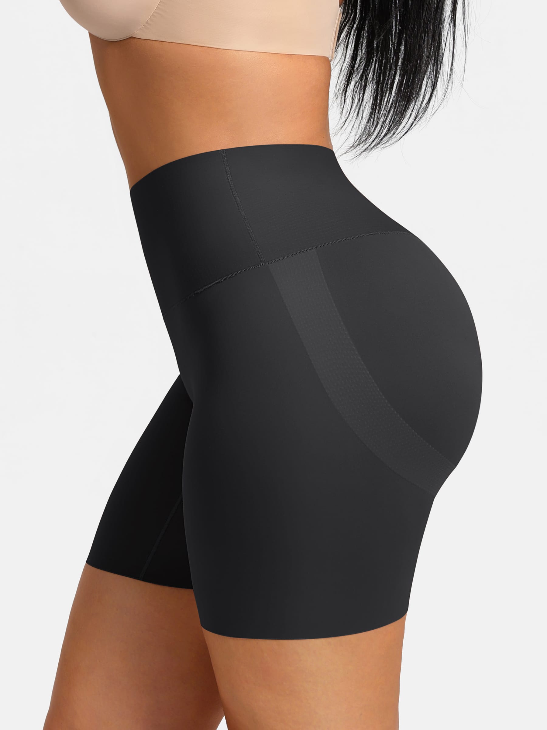 Wholesale Stay-in-Place Traceless Tummy Control & Butt Lift Shaping Shorts SPU