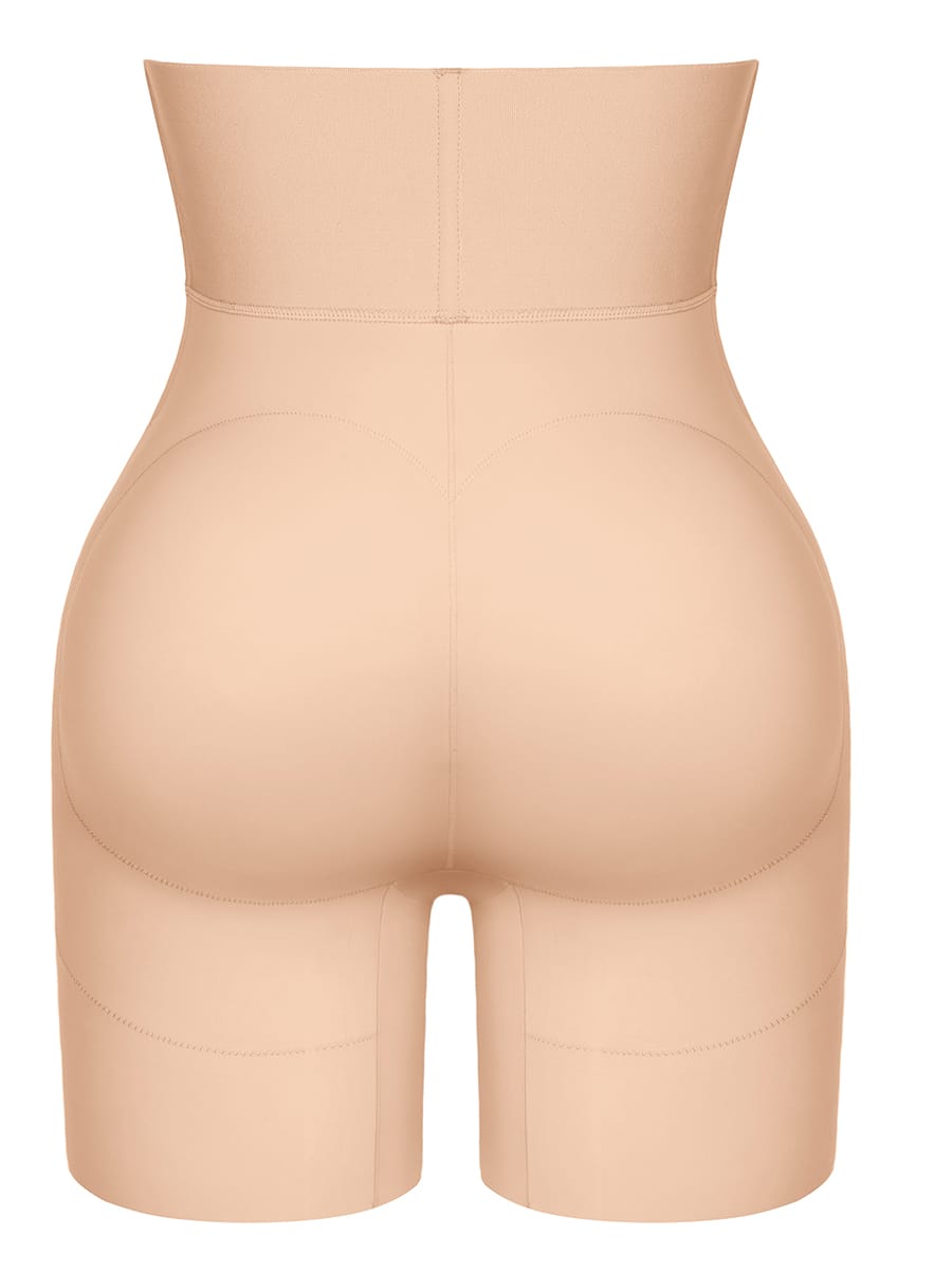 Wholesale Tummy Control Shapewear with Removable Hip Pads Built-in Hooks and Zipper Steel Bones SPU