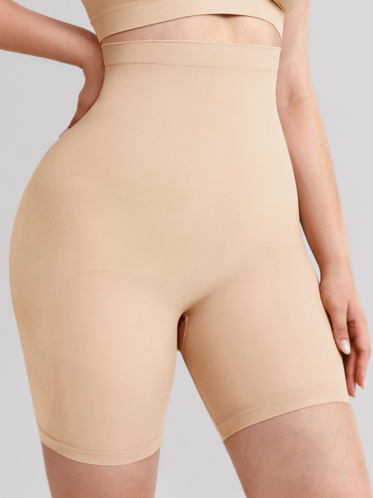 Wholesale Seamless High Waist Bodyshort Shapewear Tummy Control Butt Lifting Shorts SPU