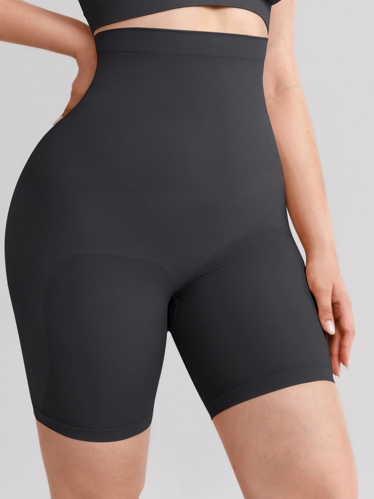 Wholesale Seamless High Waist Bodyshort Shapewear Tummy Control Butt Lifting Shorts SPU