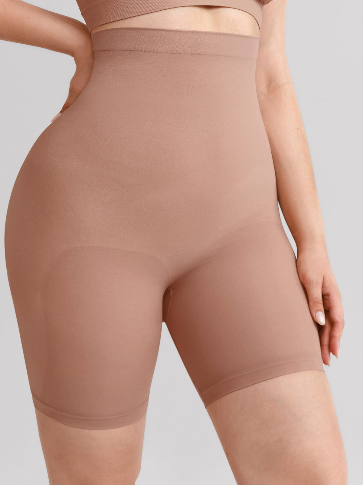 Wholesale Seamless High Waist Bodyshort Shapewear Tummy Control Butt Lifting Shorts SPU
