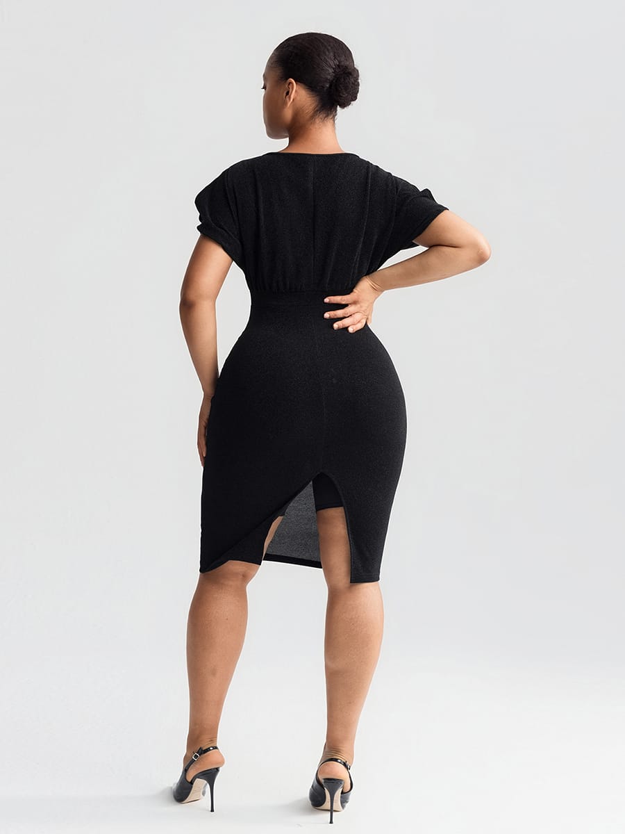 Wholesale Tummy Control Shapewear with Removable Hip Pads Built-in Hooks and Zipper Steel Bones SPU