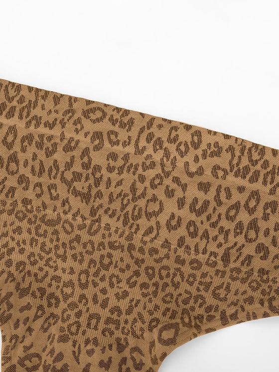Wholesale Leopard Print Seamless Tummy Control Crotch Antibacterial Briefs