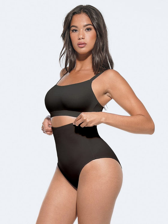 Wholesale High-Waist Antibacterial Shaping Panties with Stretch Elastic Band