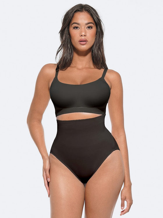 Wholesale High-Waist Antibacterial Shaping Panties with Stretch Elastic Band