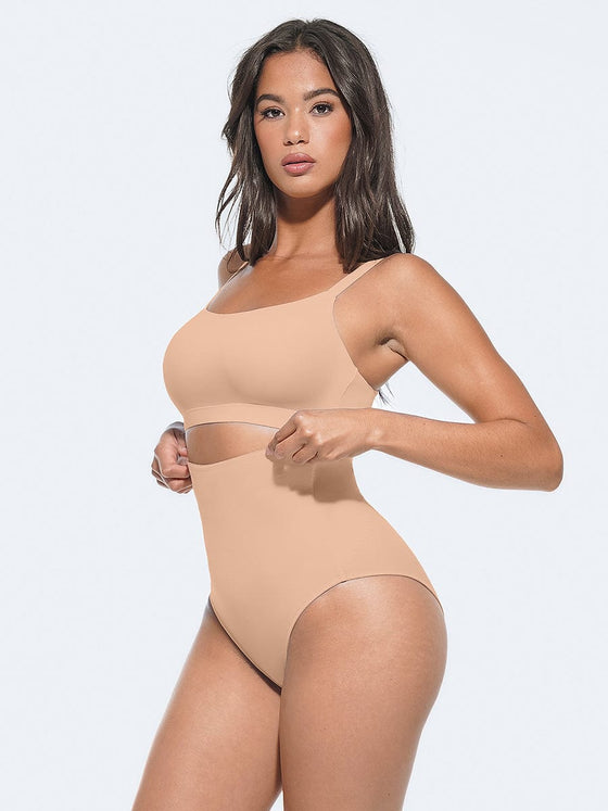 Wholesale High-Waist Antibacterial Shaping Panties with Stretch Elastic Band