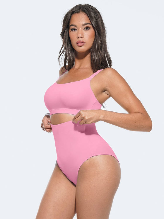 Wholesale High-Waist Antibacterial Shaping Panties with Stretch Elastic Band