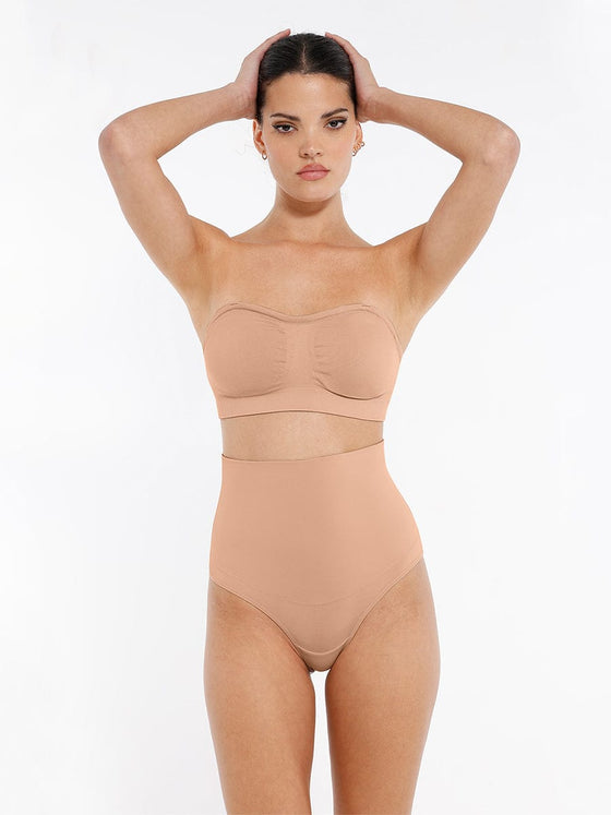Wholesale High Waist Tummy Control Thong Shapewear Panties