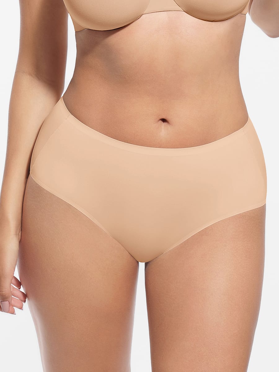 Wholesale Cloud Like Mid Waist 360° 4-Way Stretch Daily Panties