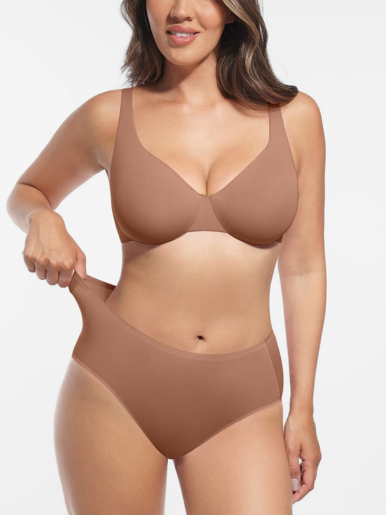 Wholesale Cloud Like Mid Waist Brief Panties