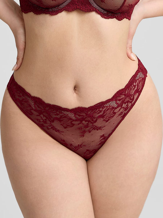 Wholesale Low-Rise Lace Panties with Antibacterial Cotton Crotch SPU