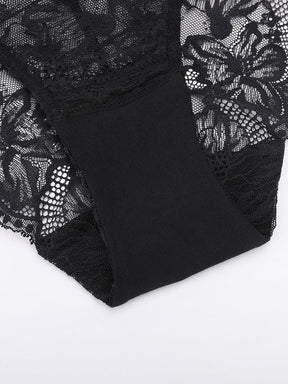 Wholesale Low-Rise Lace Panties with Antibacterial Cotton Crotch SPU