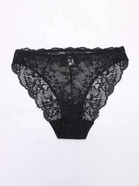 Wholesale Low-Rise Lace Panties with Antibacterial Cotton Crotch SPU