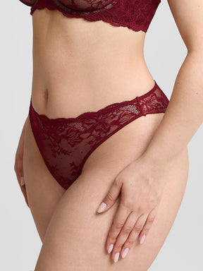 Wholesale Low-Rise Lace Panties with Antibacterial Cotton Crotch SPU