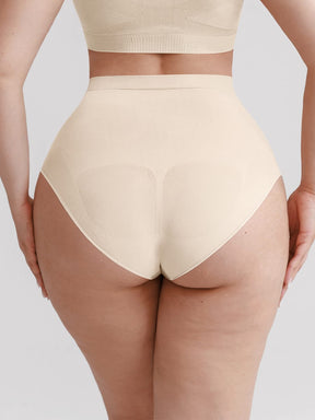 Wholesale Seamless High Waist Tummy Control Briefs Anti Slip Silicone Shaping Panties SPU