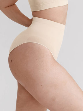 Wholesale Seamless High Waist Tummy Control Briefs Anti Slip Silicone Shaping Panties SPU