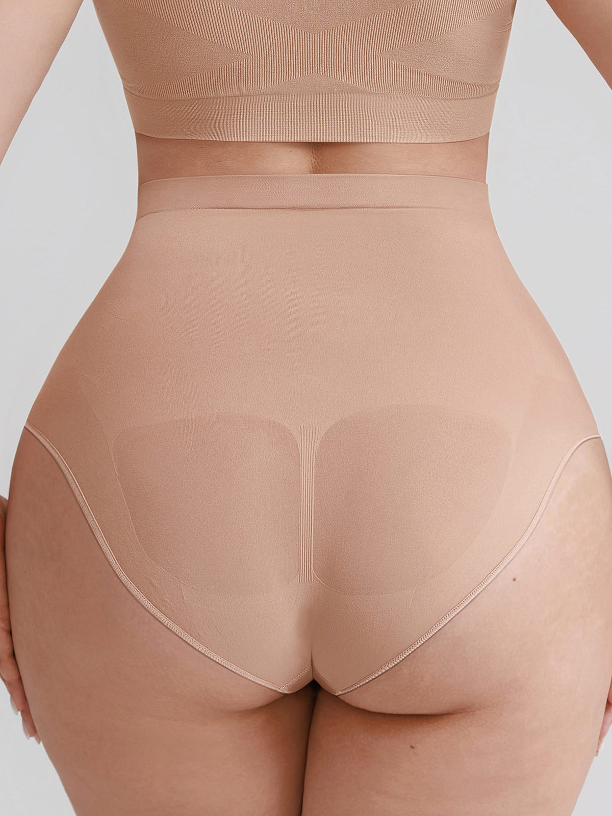 Wholesale Seamless High Waist Tummy Control Briefs Anti Slip Silicone Shaping Panties SPU