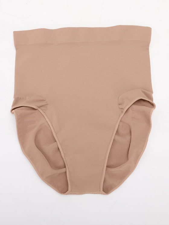Wholesale Seamless High Waist Tummy Control Briefs Anti Slip Silicone Shaping Panties SPU