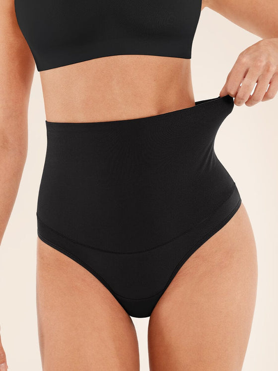 Wholesale High Waist Tummy Control Thong Shapewear Panties