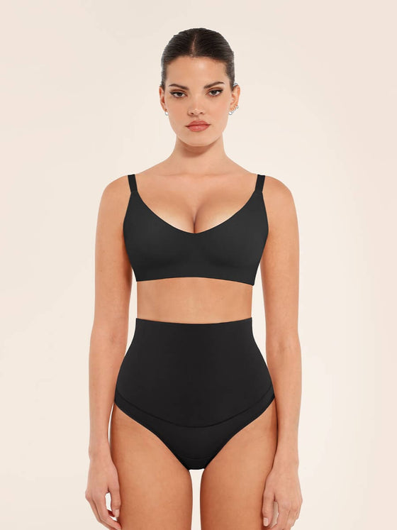 Wholesale High Waist Tummy Control Thong Shapewear Panties