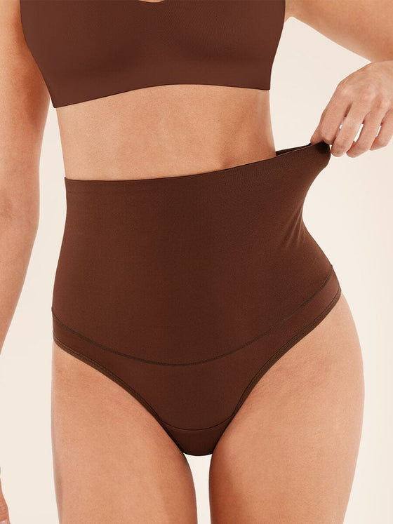 Wholesale High Waist Tummy Control Thong Shapewear Panties